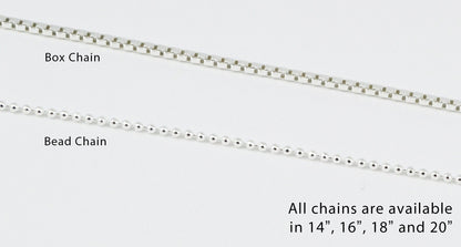 Stamped Custom Initial Necklace in Sterling Silver 