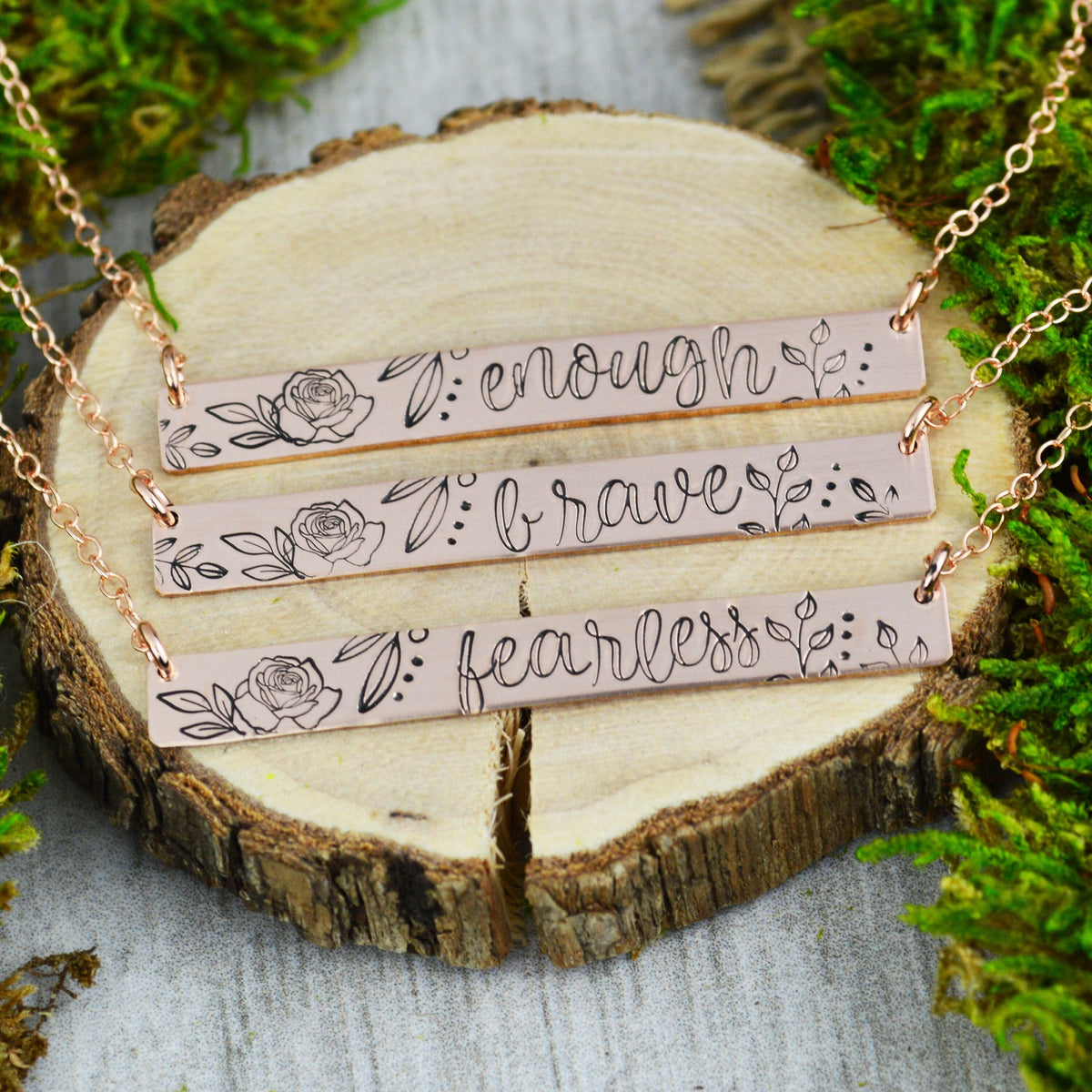 Word of the Year Skinny Bar Necklace 