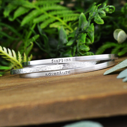 Skinny Mantra Bracelet 