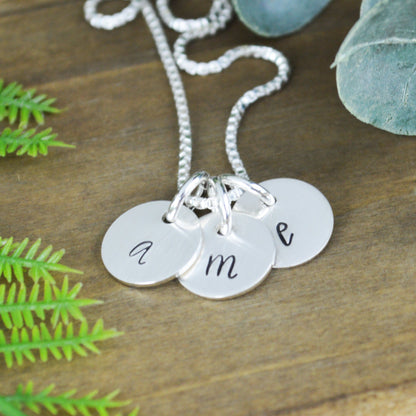 Tiny Initial Necklace 