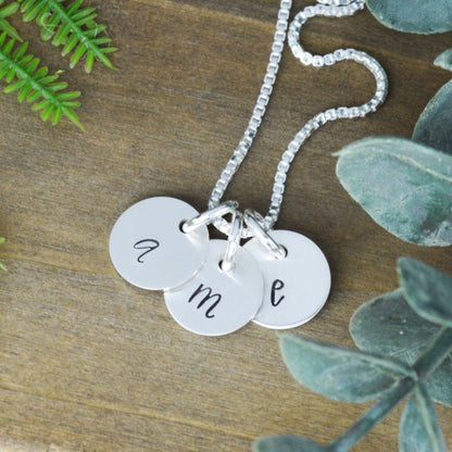 Tiny Initial Necklace 