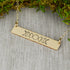 Moon Phases Skinny Bar Necklace 