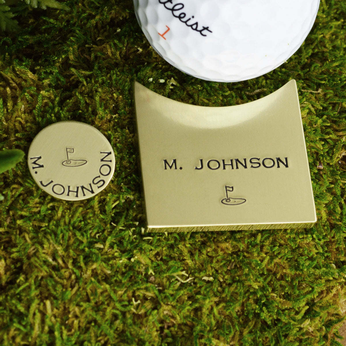 Personalized Golf Ball Marker Set 