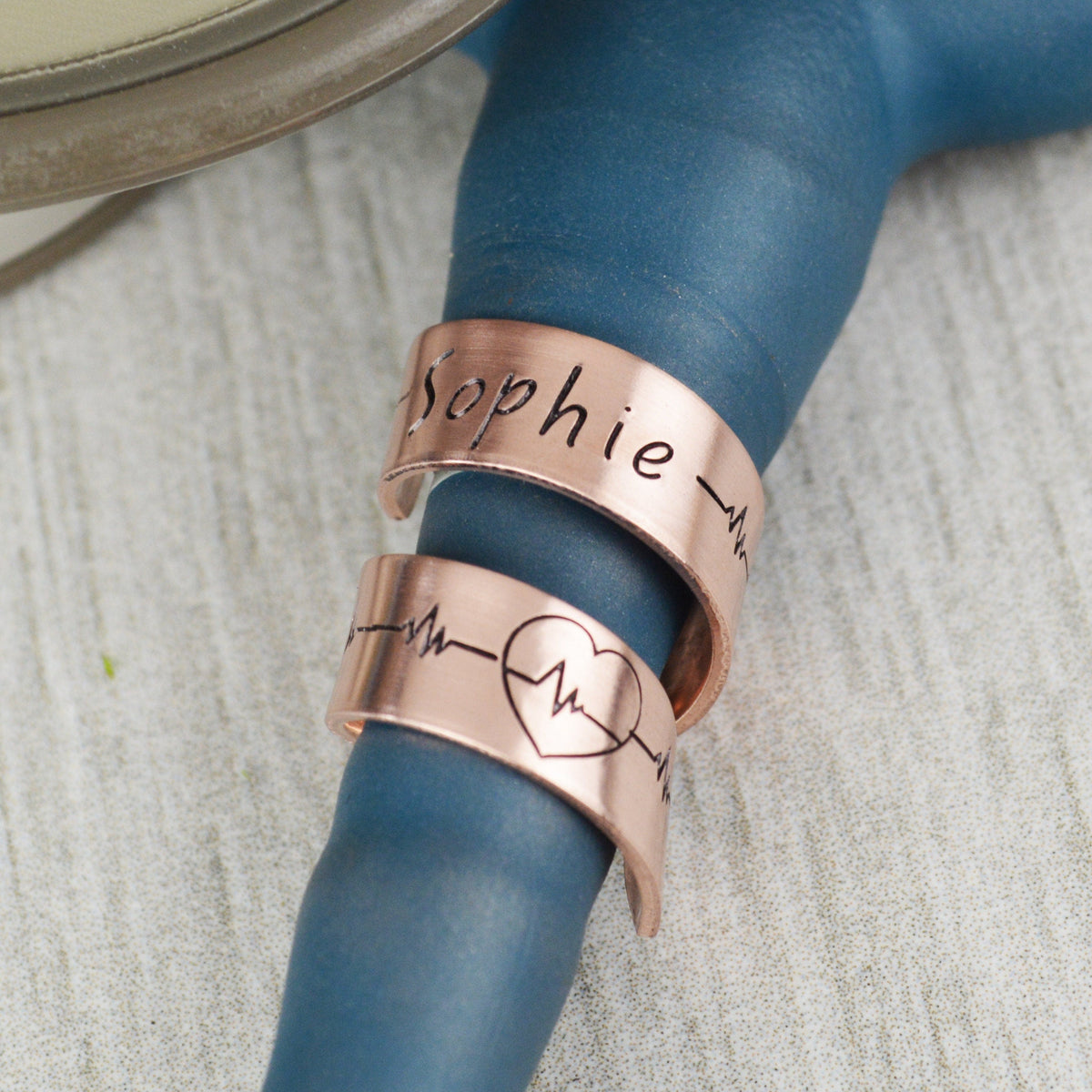 Custom Stethoscope ID Charm 