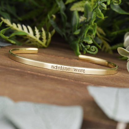 Skinny Personalized Name Bracelet 