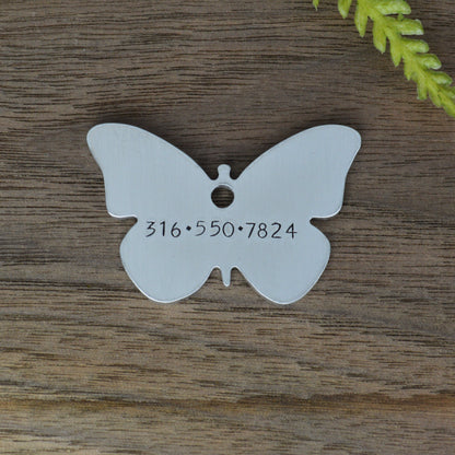 Spring Blooms Hand Stamped Dog Collar Tag 