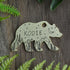 Bear on the Peaks Hand Stamped Dog Collar Tag 