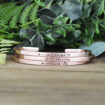 Scottish Gaelic Mantra Bracelet 