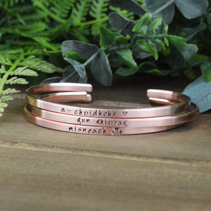 Scottish Gaelic Mantra Bracelet 
