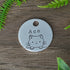 Peek-a-Boo Cat Hand Stamped Cat Tag 