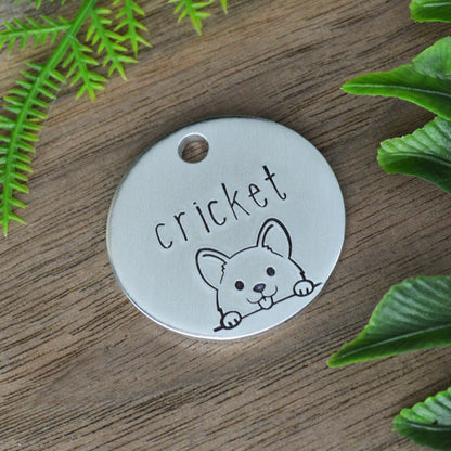 Peek-a-Boo Pup Dog Tag 