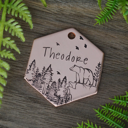On The Ridge Hand Stamped Dog Tag 