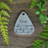 Musical Pup Hand Stamped Dog Collar Tag 