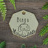 Garden Pup Hand Stamped Dog Collar Tag 