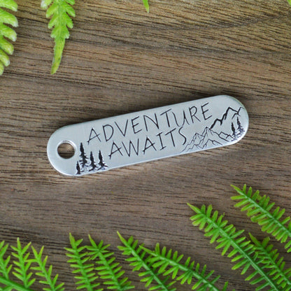 Adventure Awaits Keychain 