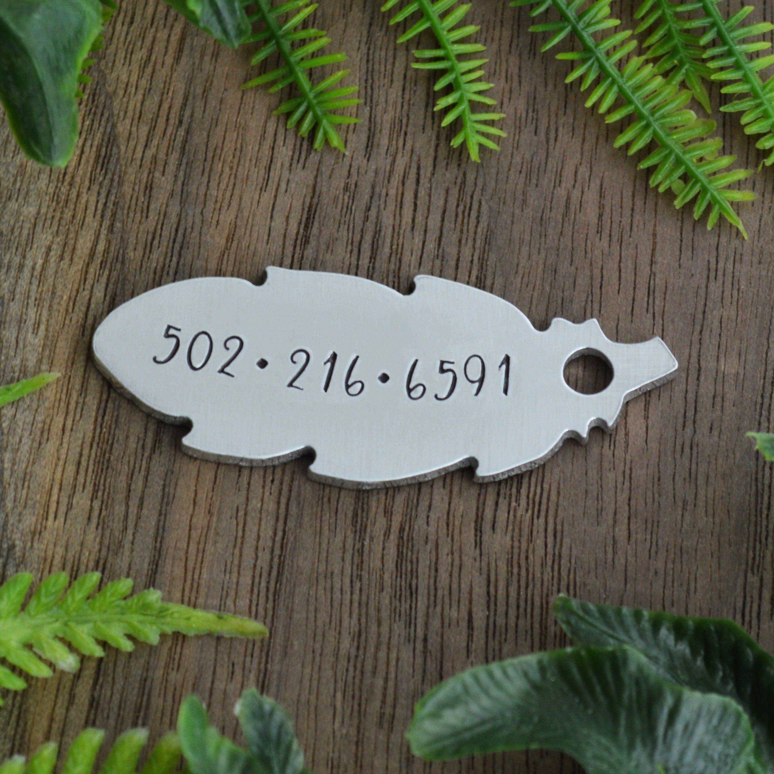 Dreamcatcher Hand Stamped Dog Tag 