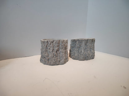 Handmade Concrete Tree Stump Planter