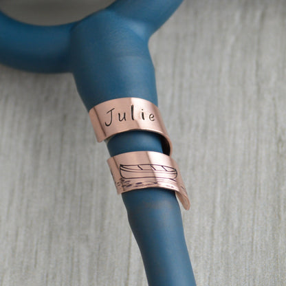 Custom Stethoscope ID Charm 