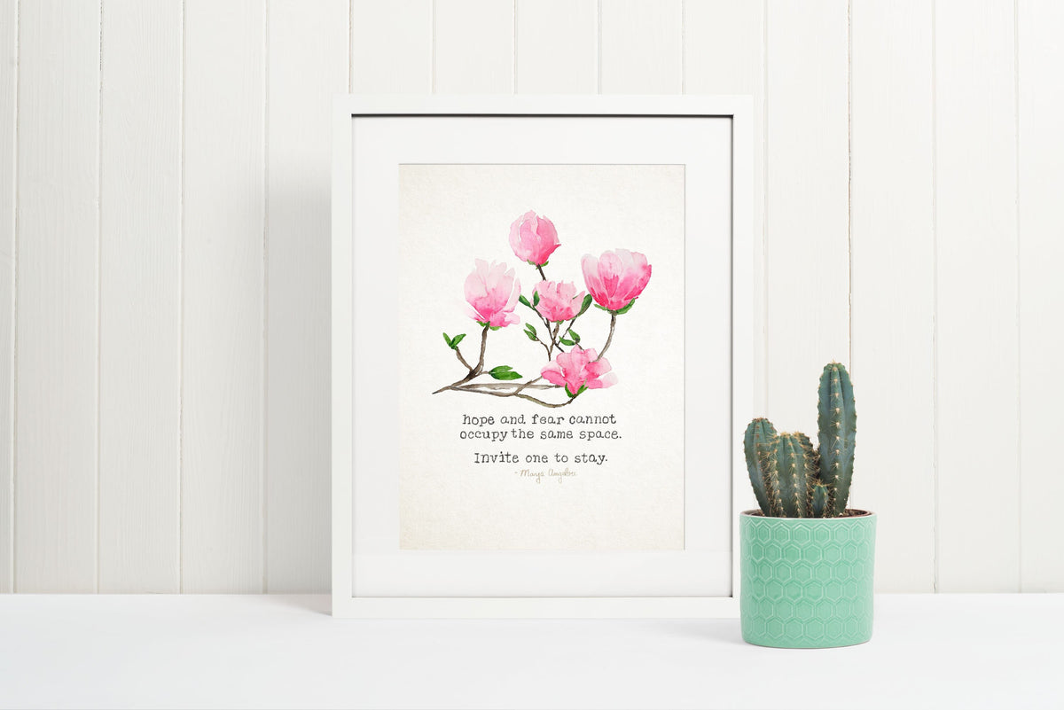 Magnolia_Hope, Wall Art, Watercolor Giclee Print