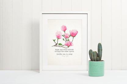 Magnolia_Hope, Wall Art, Watercolor Giclee Print