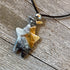 Shark Pendant Carved Amazonite Necklace showcasing unisex design on adjustable leather cord, perfect for fishing enthusiasts in the BVI Blues Collection.