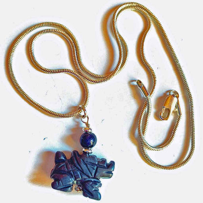 Fantasy Themed Jewelry - Carved Black Hematite Dragon Earrings &amp; Necklace Set, Unique Gamer Gift