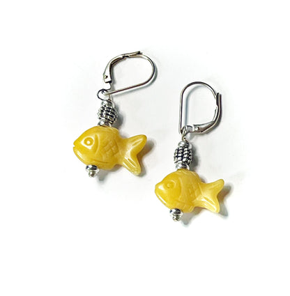 Handmade Fish Jewelry featuring playful animal design, ideal for nature lovers, representing creativity and good luck.