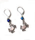Color Changing Crab Dangle Earrings showcasing a vibrant crab design under a mood bead, perfect for ocean lovers.