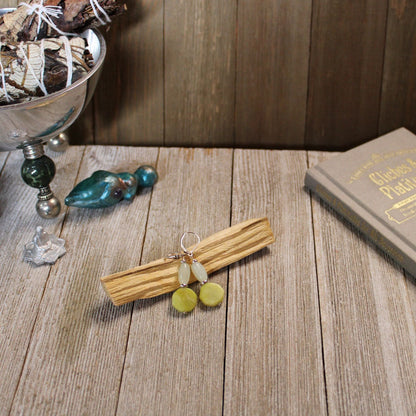 Stylish Hexagon Stone Earrings, combining natural gemstones quartz and aventurine, perfect for everyday wear and special occasions.