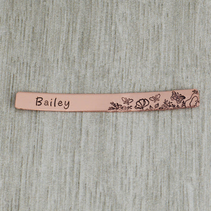 Custom Stethoscope ID Charm • Butterflies Name Tag • Nurse RN Doctor Midwife Gift • Veterinarian Gift •  Stethoscope Accessories