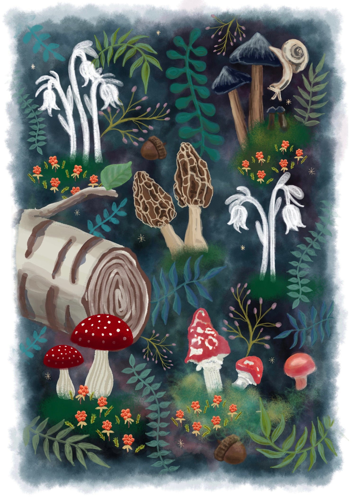 Forest Finds Art Print (unframed)
