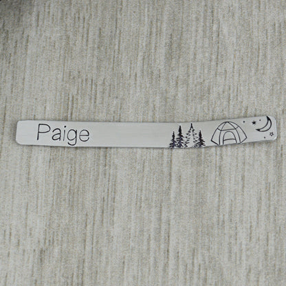 Custom Stethoscope ID Charm • Camping Name Tag • Nurse RN Doctor Midwife Gift • Veterinarian Gift •  Stethoscope Accessories