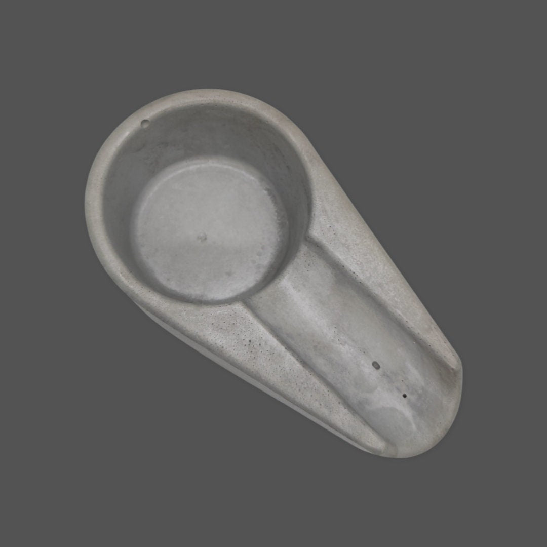 Sleek Minimalist Concrete Cigar Ashtray