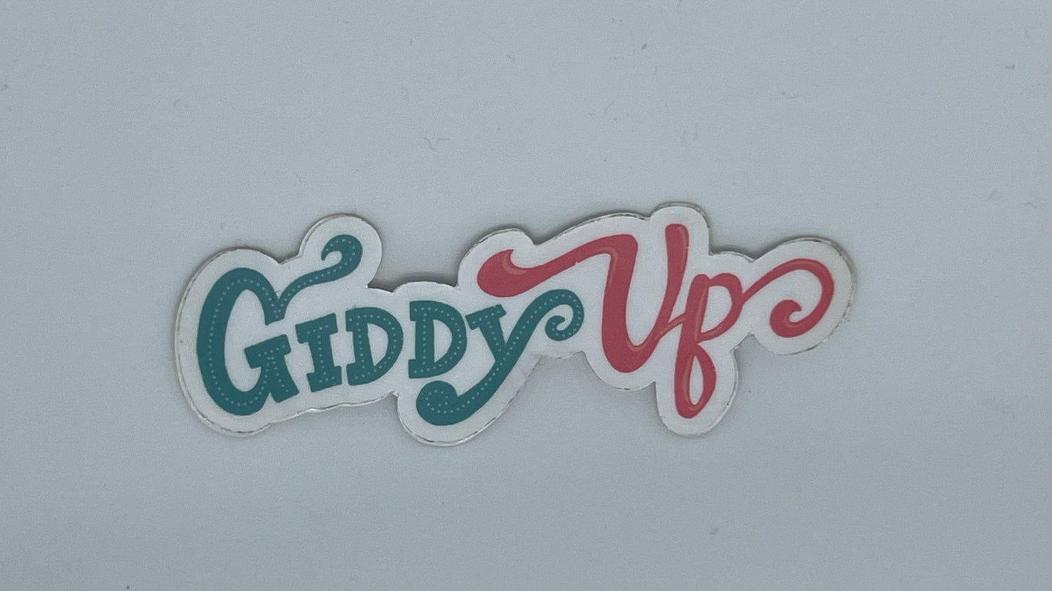Giddy Up Sticker | Hand-Illustrated Western Vinyl Decal (Laptop, Water Bottle)