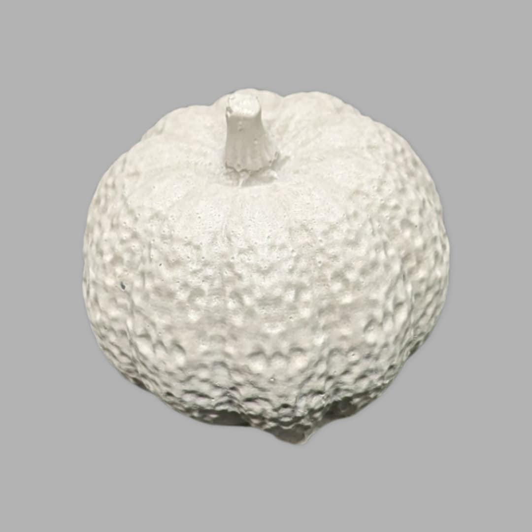 Mini Concrete Pumpkin - Small Autumn Figurine Decor, Hand Poured Modern Fall Table Accent, Tiered Tray Halloween Decor, Single or Mix Match