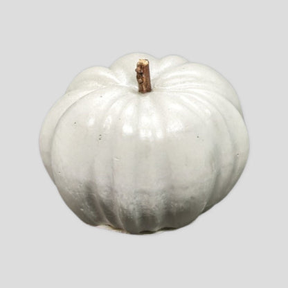 Concrete Pumpkin With Wooden Stem