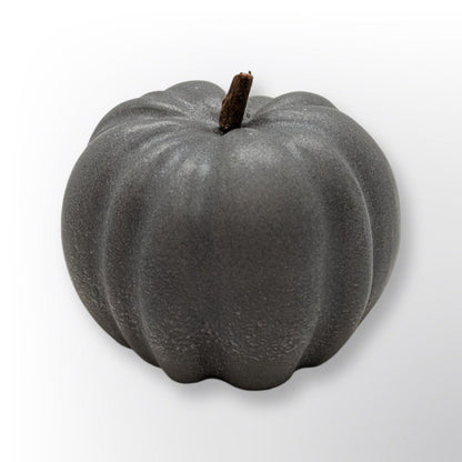 Concrete Pumpkin With Wooden Stem