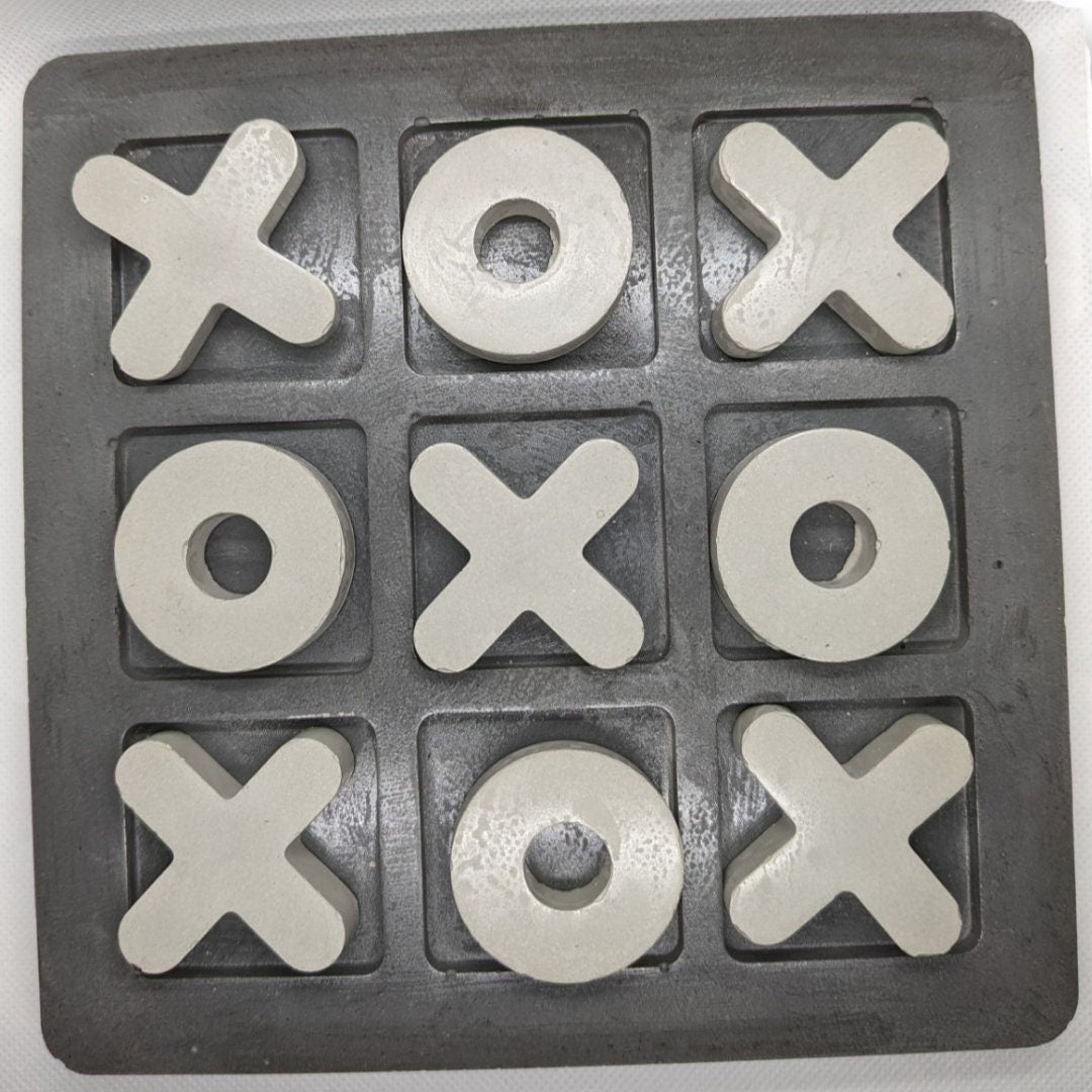 Concrete Tic-Tac-Toe Set