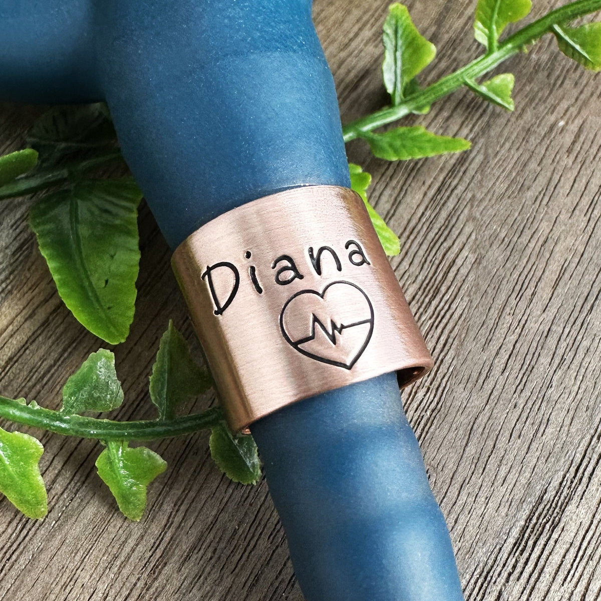 Custom Stethoscope ID Charm • Heartbeat Name Tag • Nurse RN Doctor Midwife Gift • Graduation Gift • Stethoscope Accessories