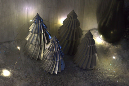Handmade Concrete Christmas Trees- Set Of 2