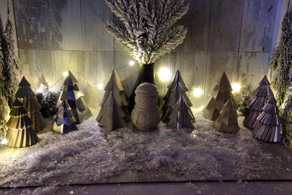 Handmade Concrete Christmas Trees- Set Of 2