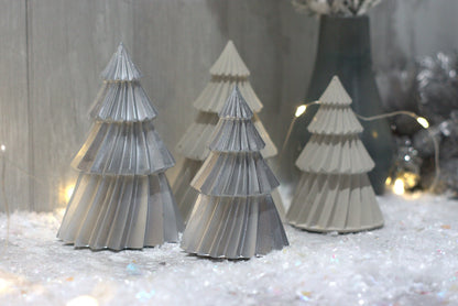 Handmade Concrete Christmas Trees- Set Of 2