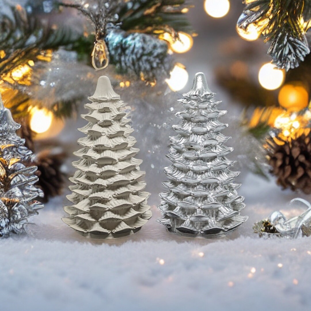 6 Inch Concrete Christmas Tree