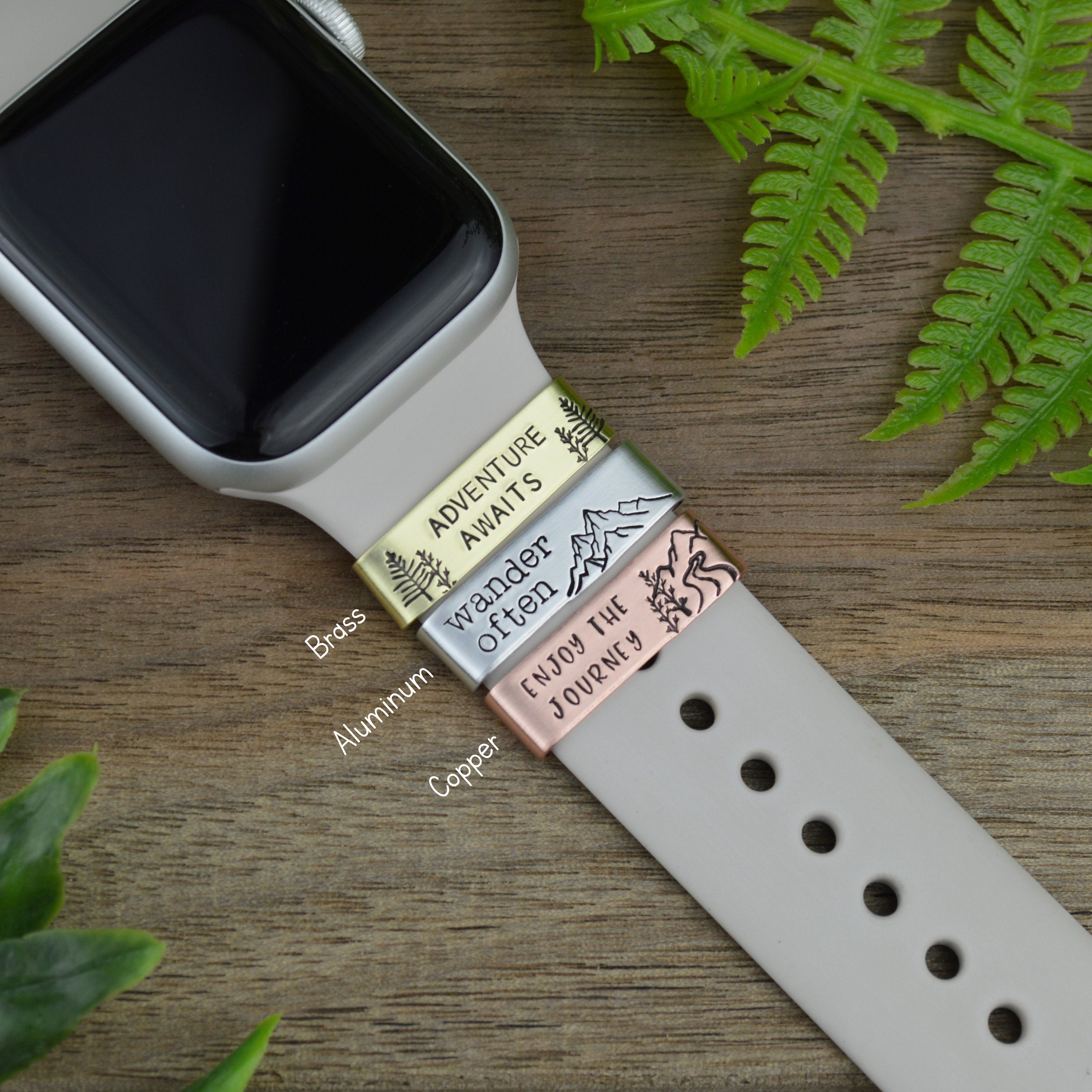 Custom Smart Watch Charm, Personalized Names Watch Band Charm, Anniversary Watch Band Slide Charm, Gift for Her, Mother&