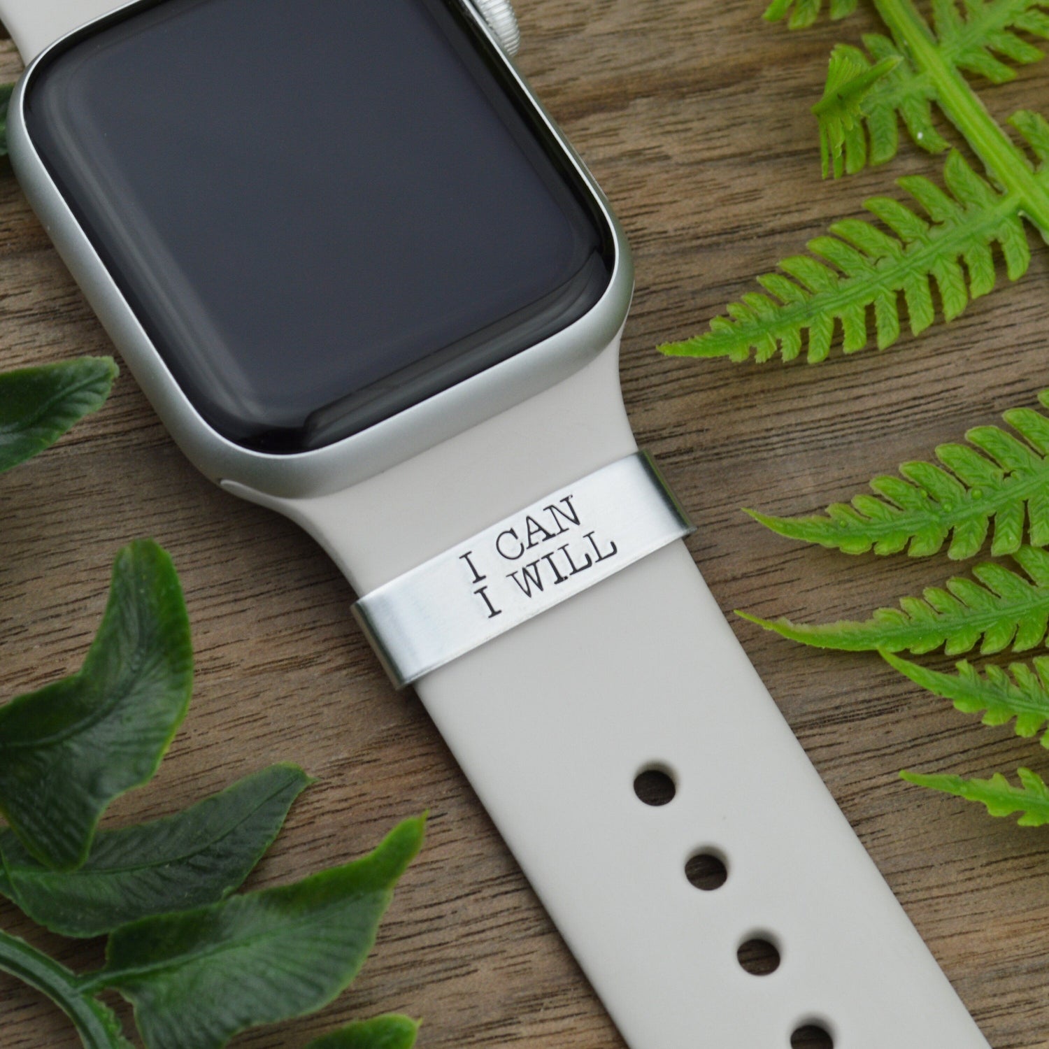 Custom Smart Watch Charm, Personalized Watch Band Charm, Runners Inspiration, Watch Band Slide Charm, Runners Jewelry, Motivational Charms