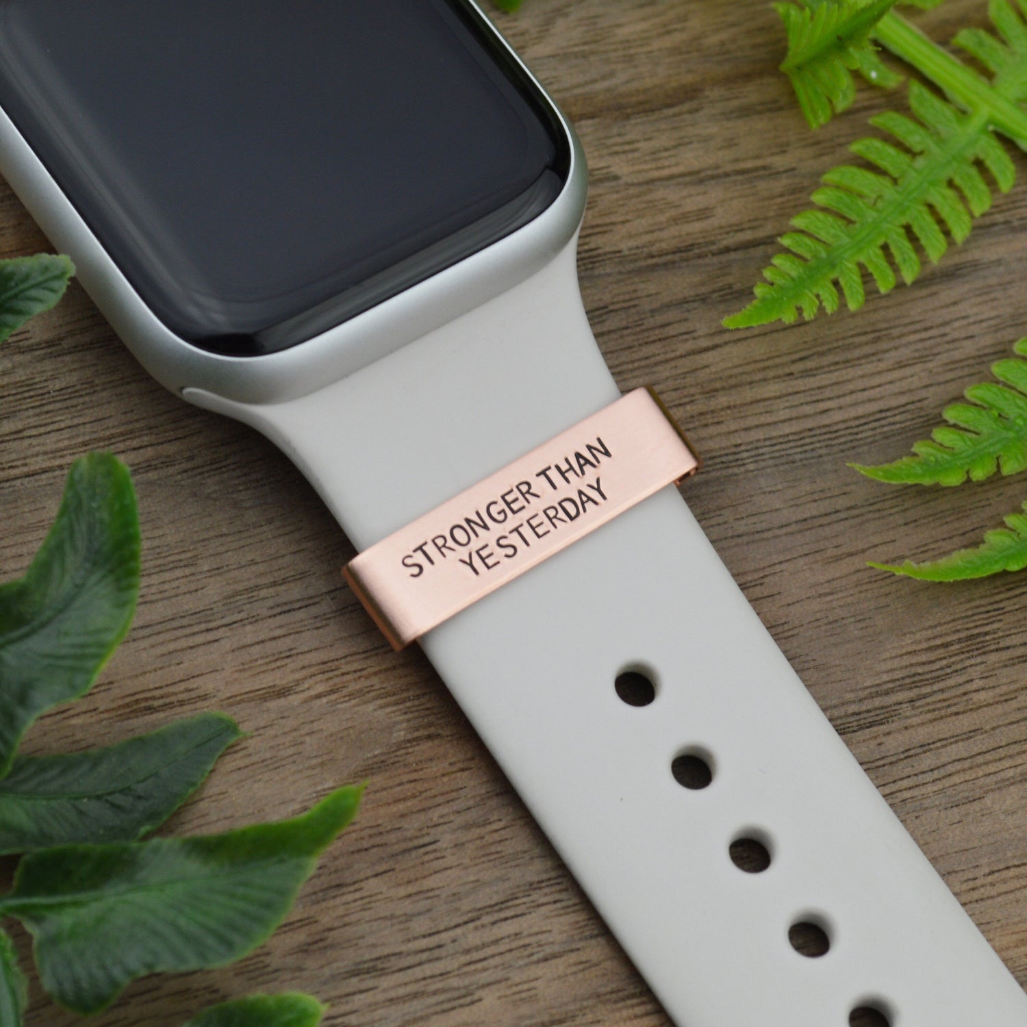 Custom Smart Watch Charm, Personalized Watch Band Charm, Runners Inspiration, Watch Band Slide Charm, Runners Jewelry, Motivational Charms