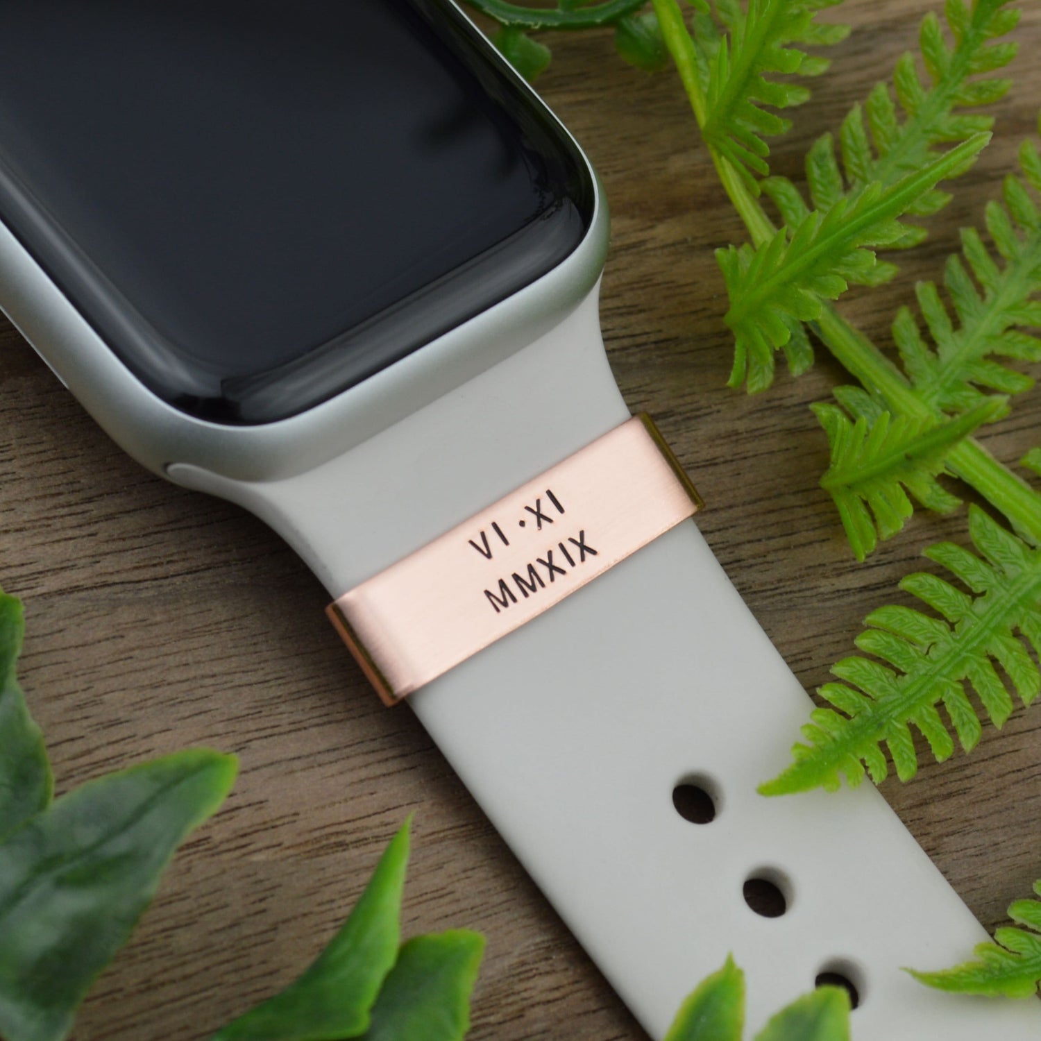 Custom Smart Watch Charm, Personalized Names Watch Band Charm, Anniversary Watch Band Slide Charm, Gift for Her, Mother&