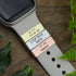 Personalized Smart Watch Band Charm: Hand Stamped Copper, Brass, or Aluminum