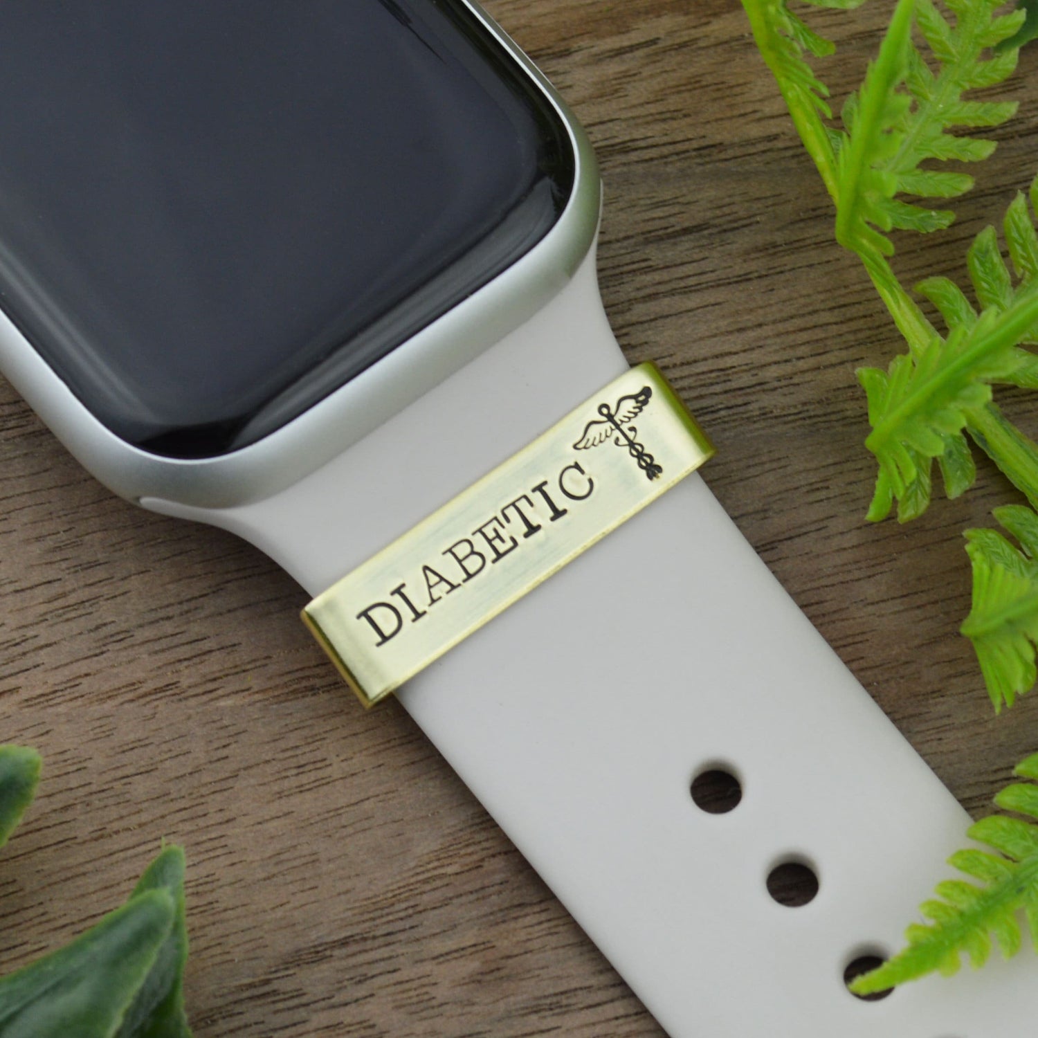 Custom Medical Alert Smart Watch Charm, Personalized Watch Band Charm, Medical ID Watch Band Slide Charm, Allergy Condition Emergency Alert