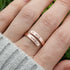 Custom Date Ring, Minimalist Roman Numeral Ring, Personalized Anniversary Ring, Birthday Gift, Mothers Day Gift, Gold or Rose Gold Ring